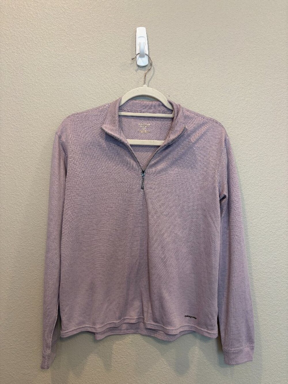 Patagonia Capilene Midweight Half Zip  Hiking Pullover Baselayer Lavender Medium